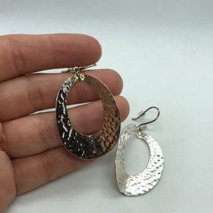 Sterling Silver dangle hammer earrings